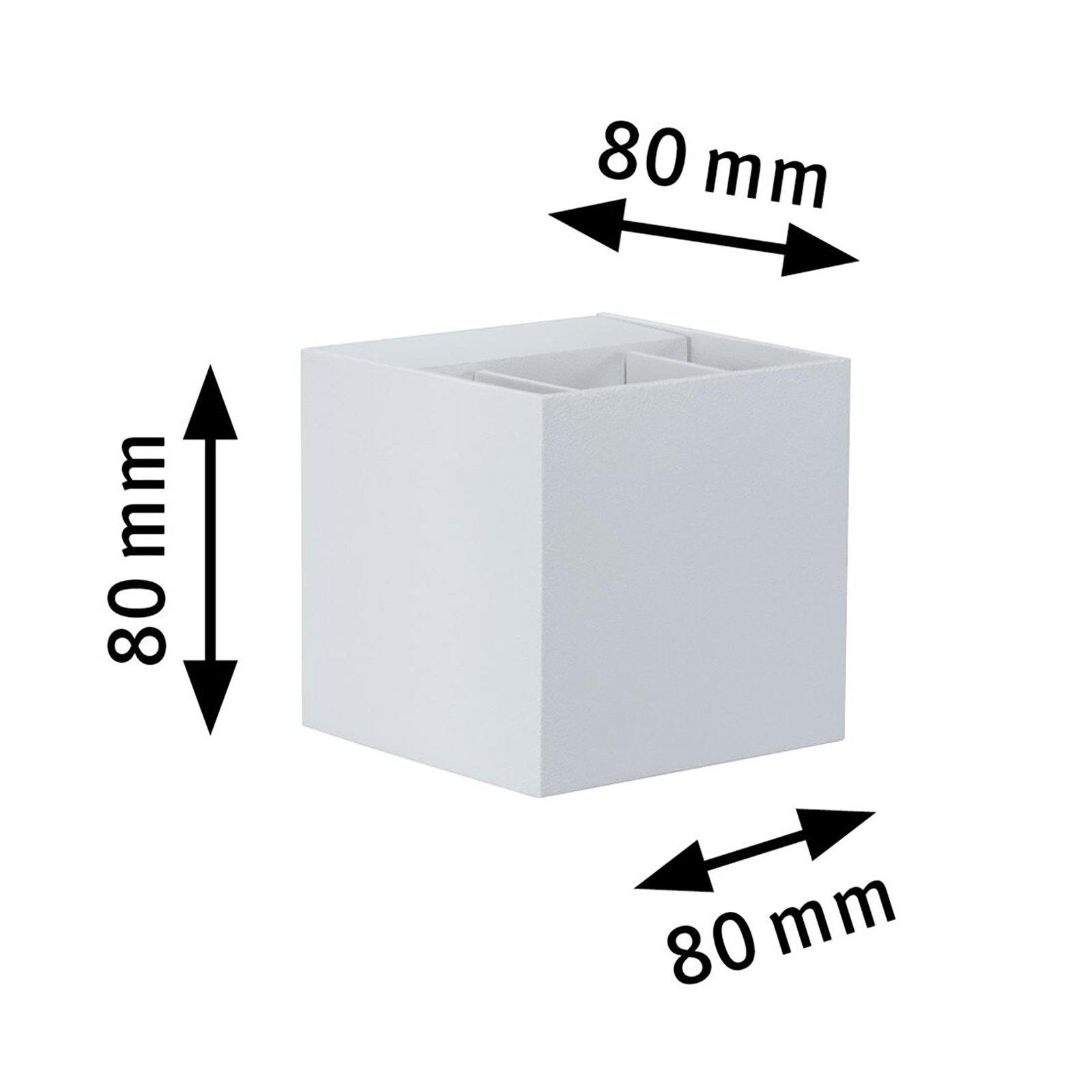 Cybo Outdoor Wall Lamp 8x8 White - Paulmann