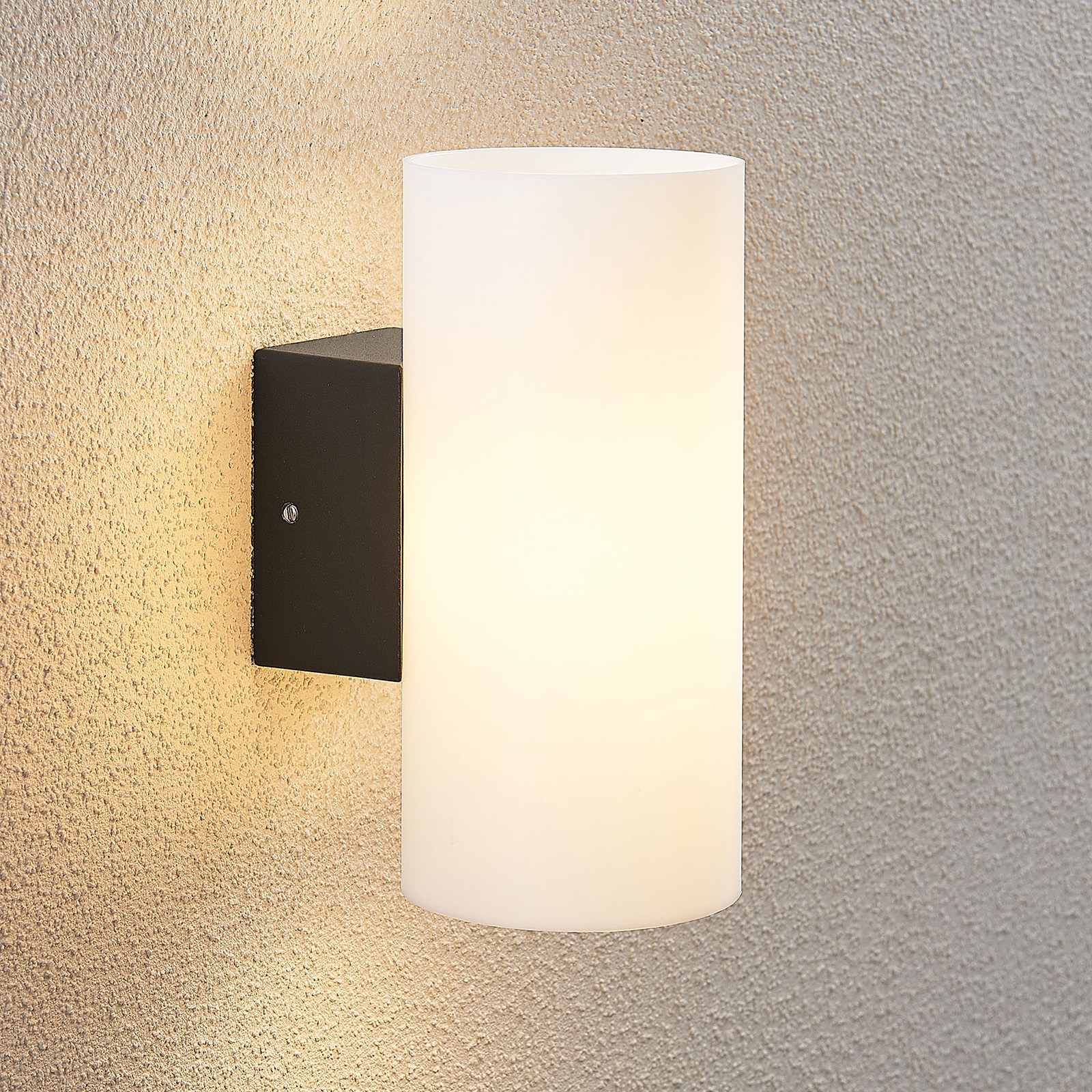 LED outdoor wall light Dorit, Lampenwelt.com, aluminium, polycarbonate, 5 W, energy efficiency: A, W: 8.5 cm, H: 18 cm