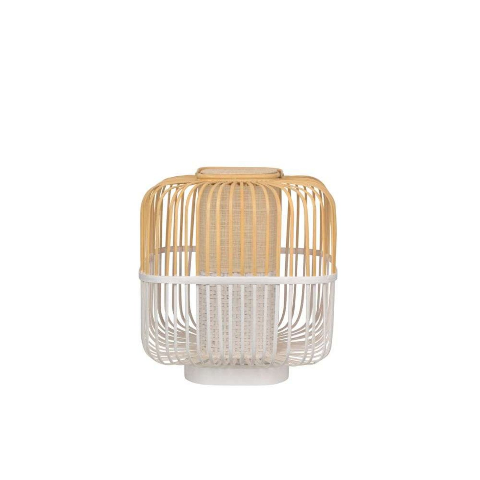 Bamboo Square Lampă de Masă M White - Forestier