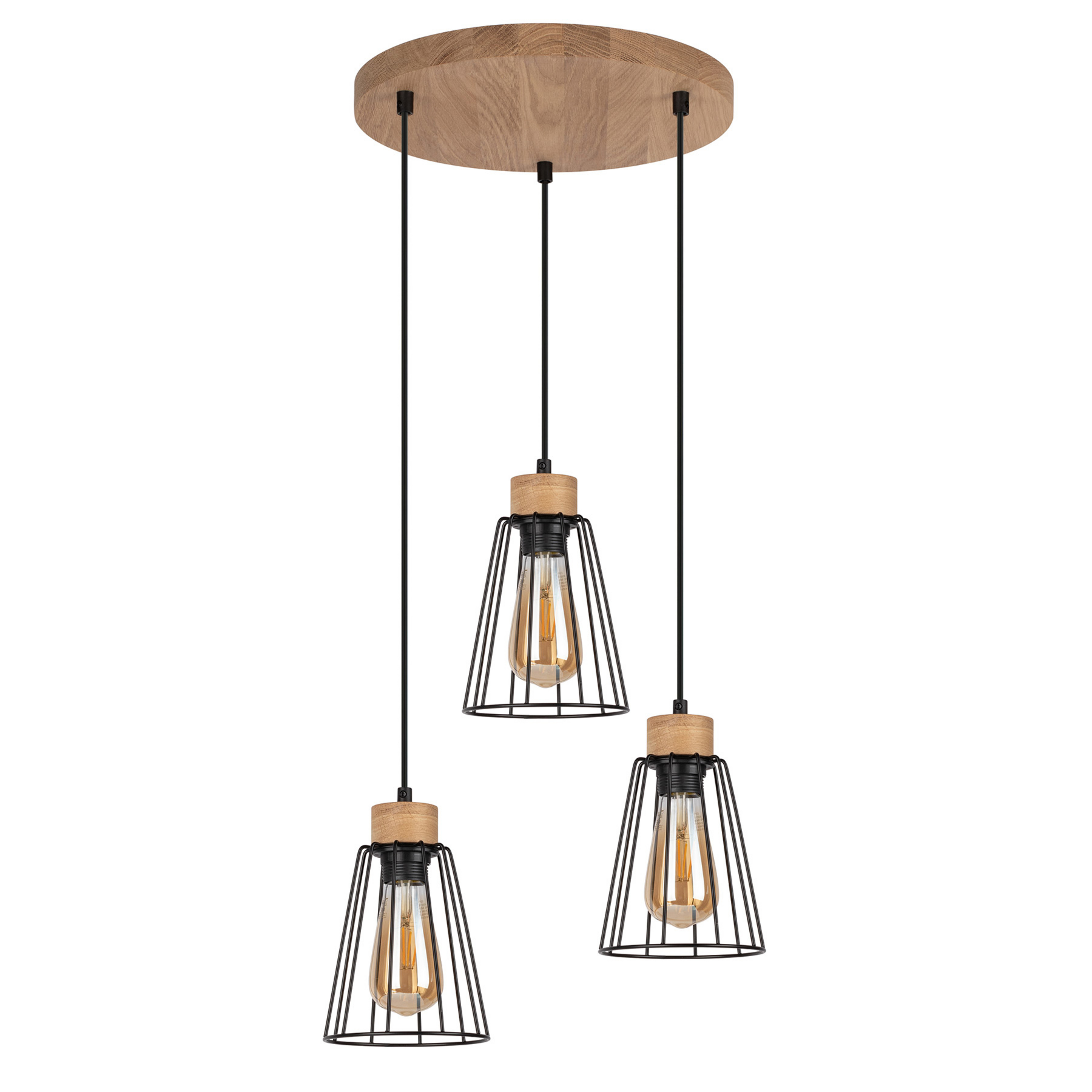 Dorvi Hängeleuchte, 3-flammig, Rondell, Envostar