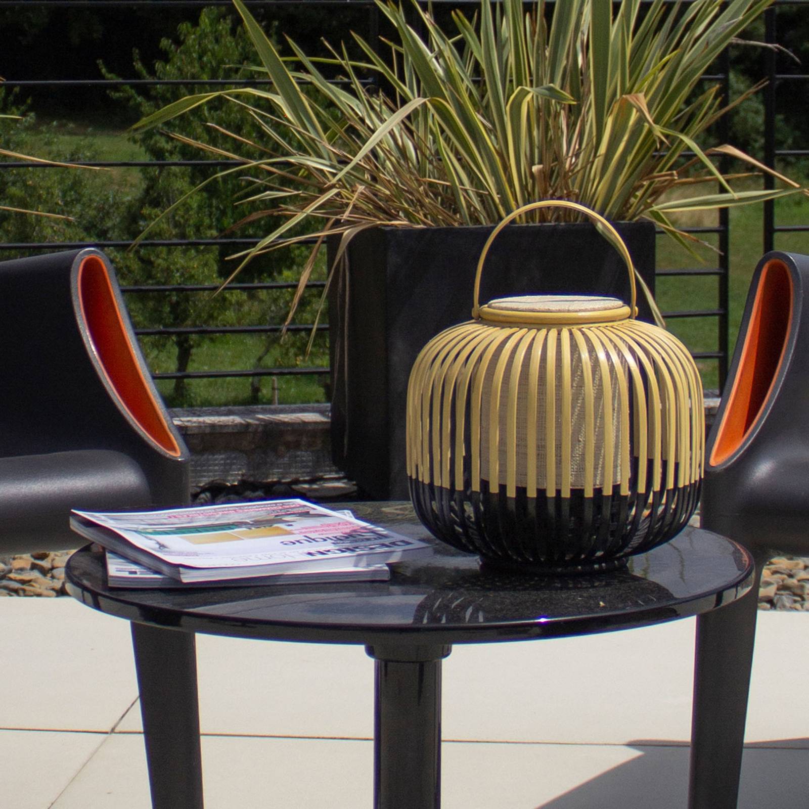 Forestier Take A Way XS light, IP66, black, bamboo, 2.5 W, energy efficiency: A+, H: 29 cm