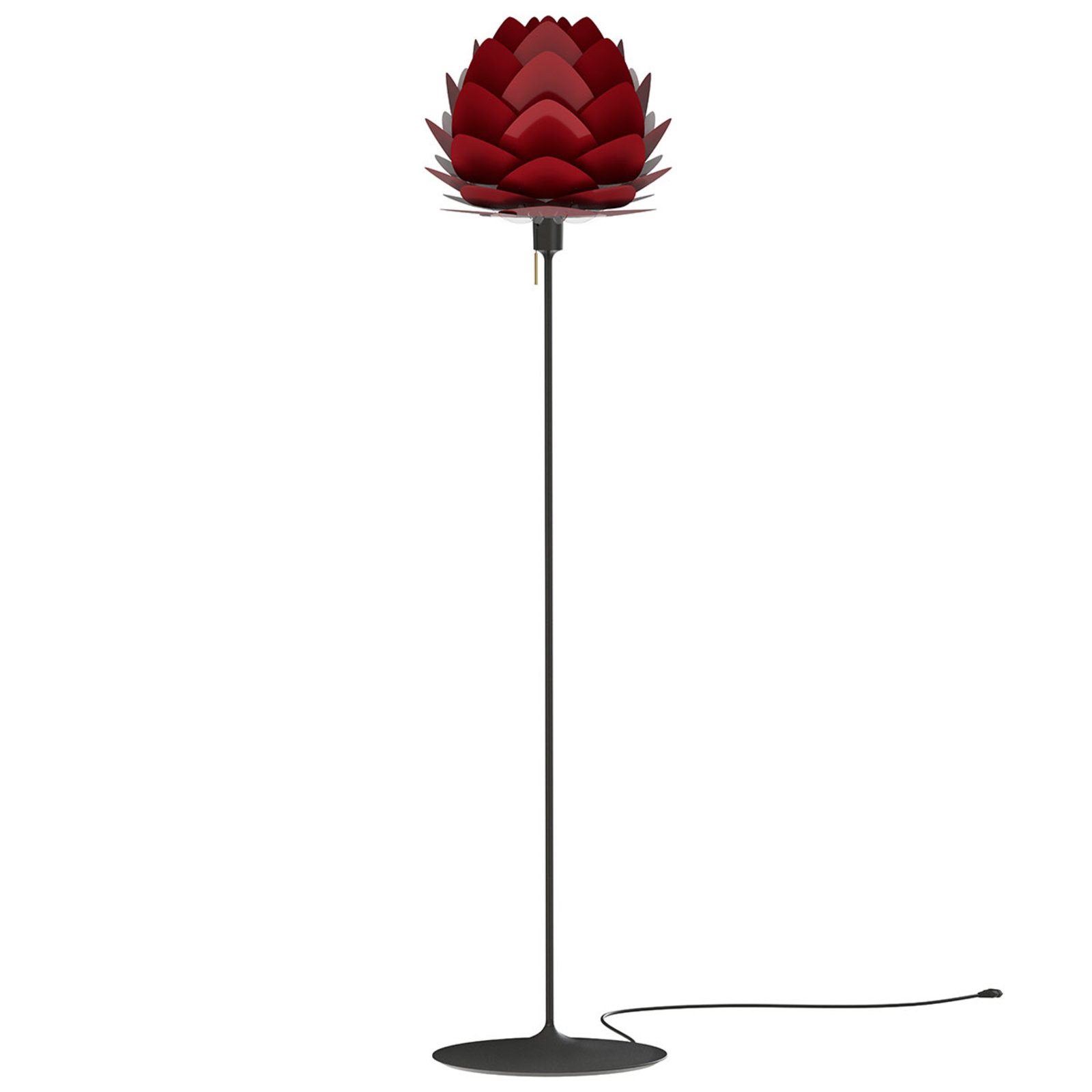 UMAGE Aluvia mini stojaca lampa rubínovo-červená
