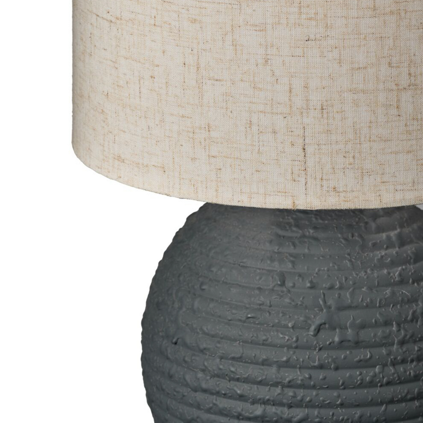 Pauleen-pöytävalaisin PURE BEAUTY, valkoinen/antrasiitti, korkeus 36 cm