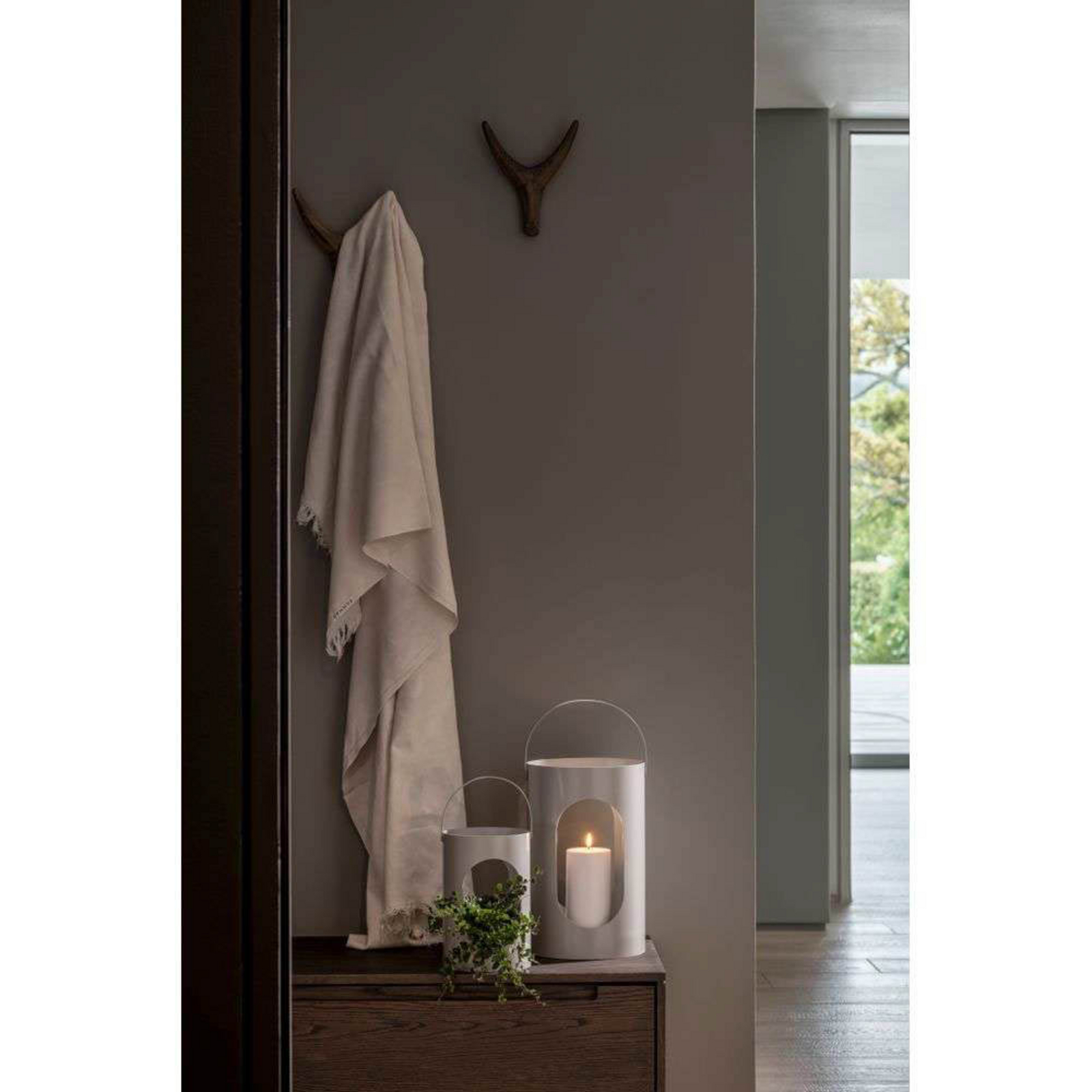 Uyuni & Ekta Light House Lantern 22x35 Light Grey - Uyuni Lighting