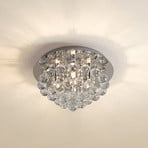 Lindby Deckenleuchte Antonino, Ø 35 cm, 4-flg., Kristall, G9