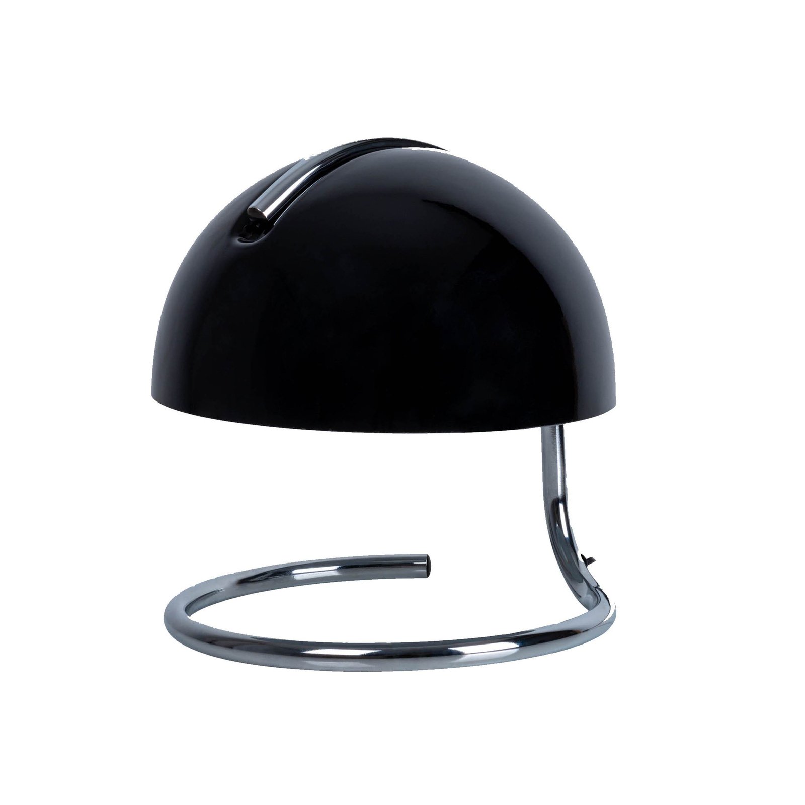 Burano table lamp, black, height 25 cm, glass/metal, E27