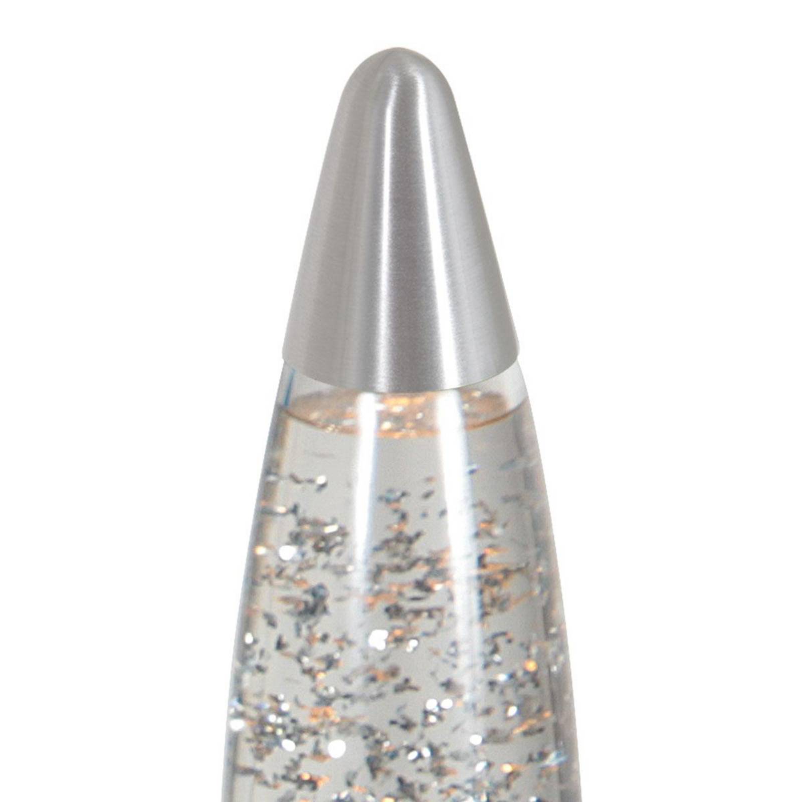 Lampa stołowa Volcan 4187, stal, efekt brokatu, E14