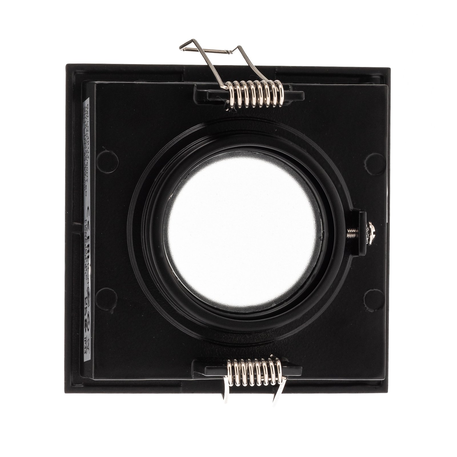 Hyde downlight 1-bulb frame angular IP44 black