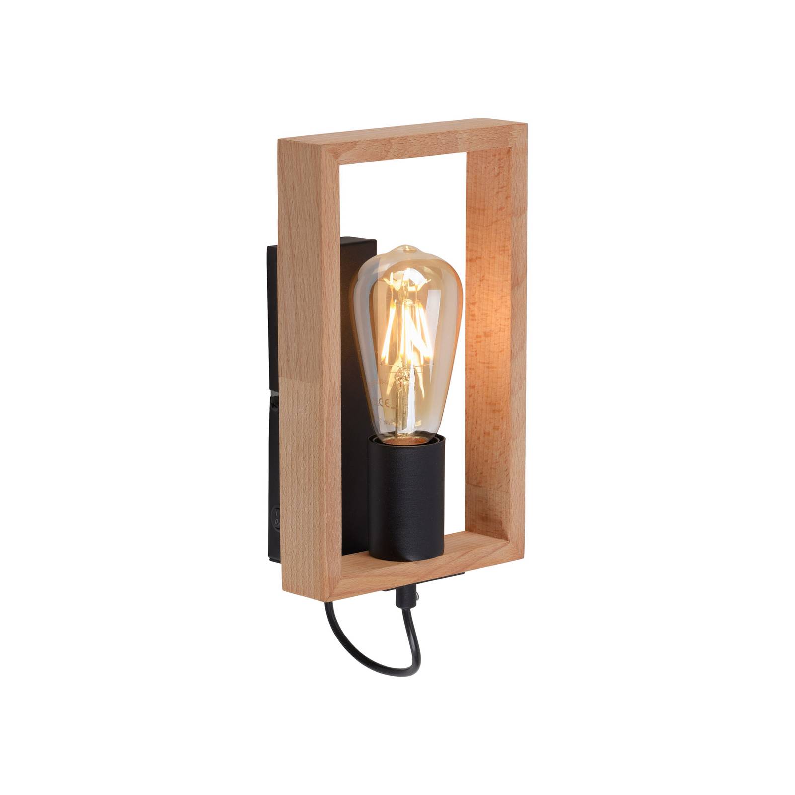 Vägglampa Frame av trä