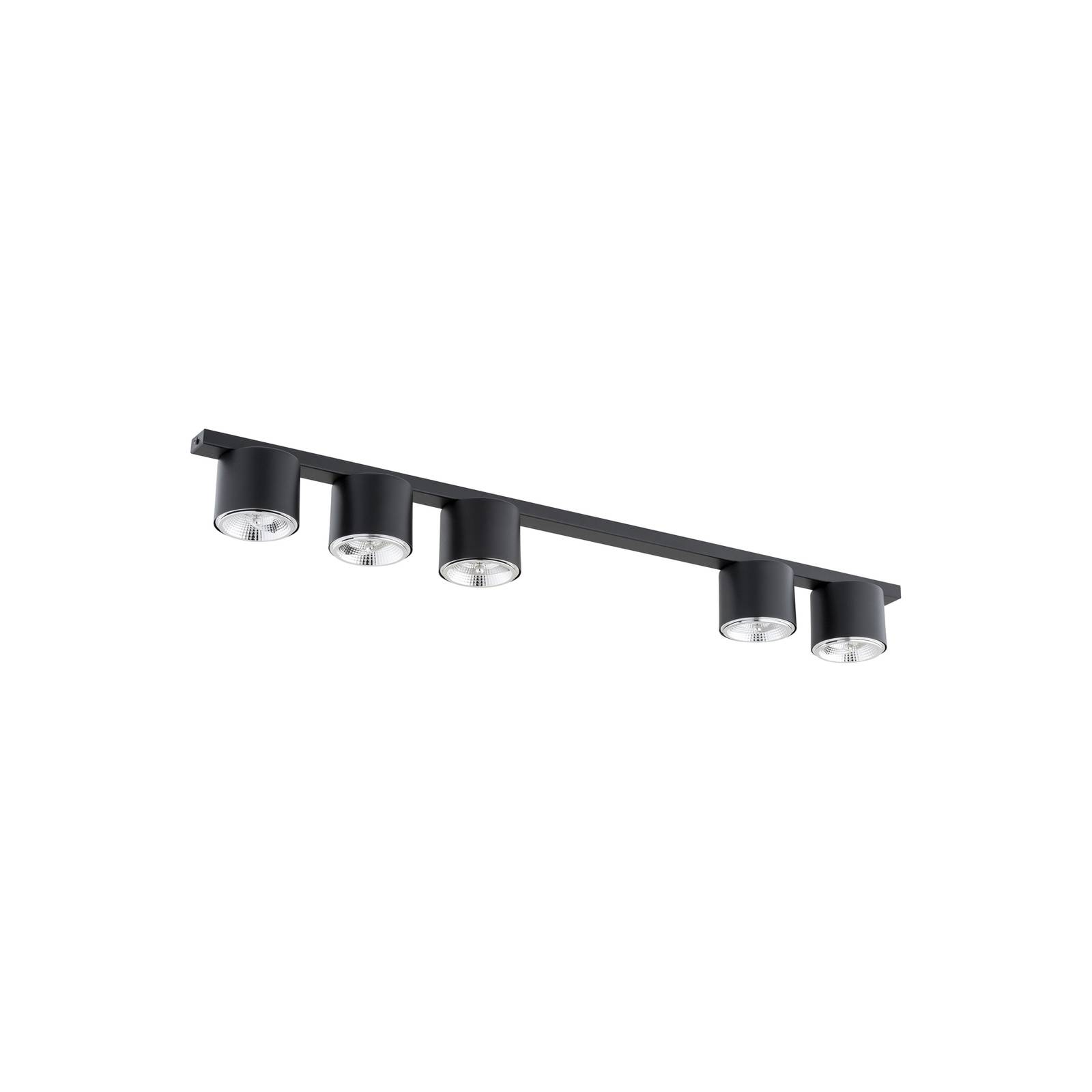 Deckenleuchte Nano, schwarz, 5-flammig, Metall