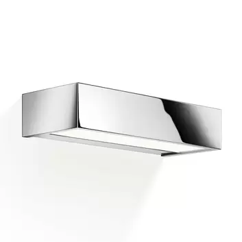 Applique murale de salle de bain avec fixation miroir, Box 1-25 N, chrome,  LED, L25cm, H5cm - Decor Walther