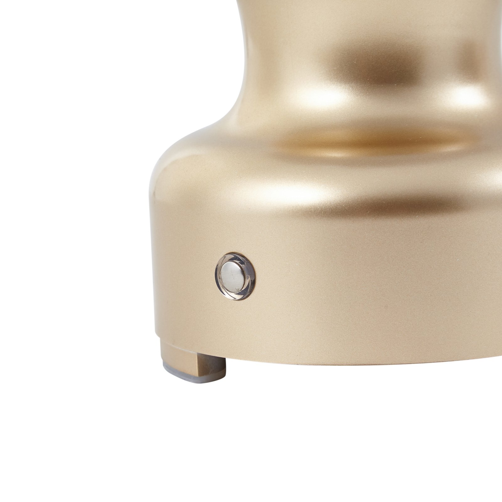 Lindby LED rechargeable table lamp Maxentius gold-coloured touch dimmer