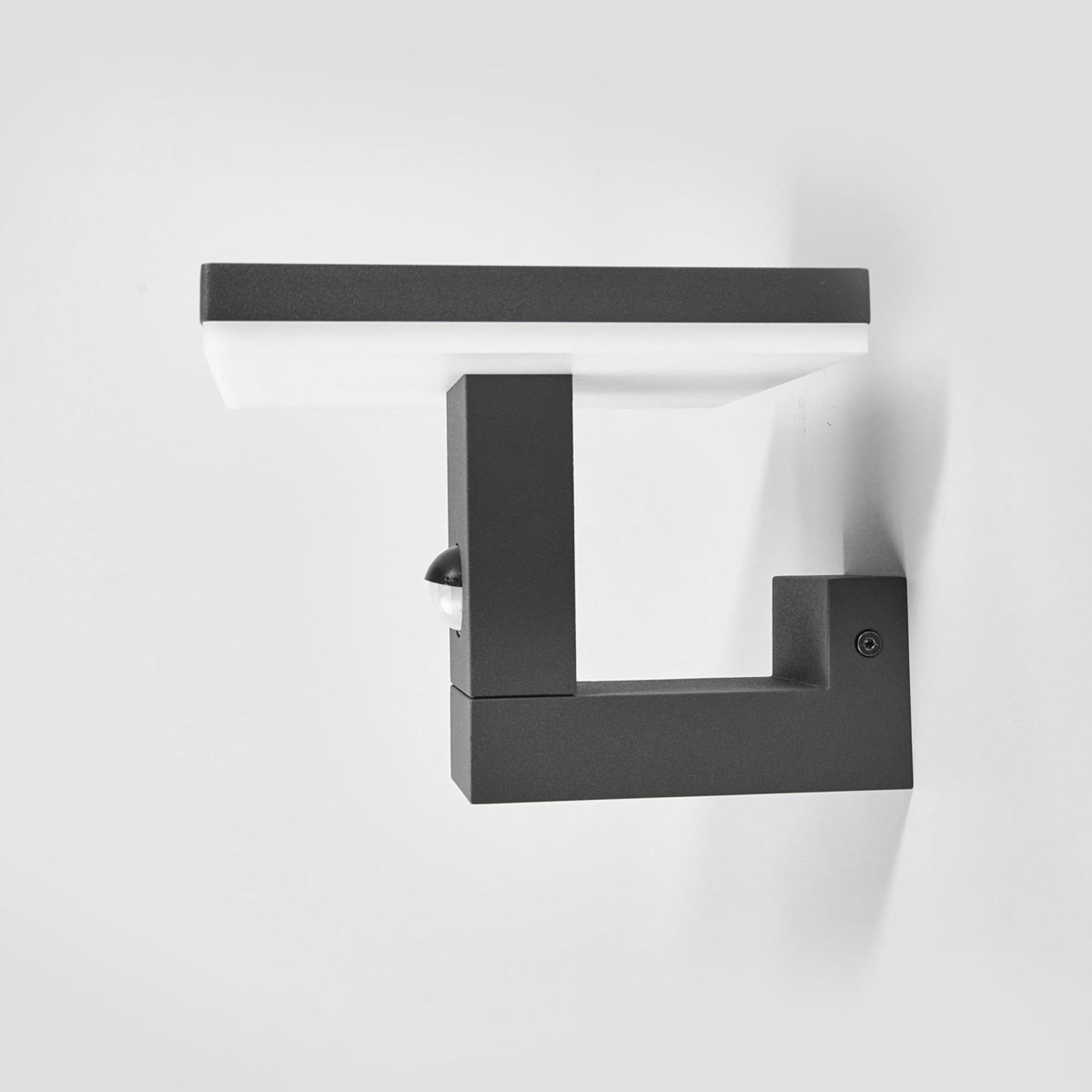 Olesia Außenwandleuchte w/Sensor Dark Grey/Opal - Lucande
