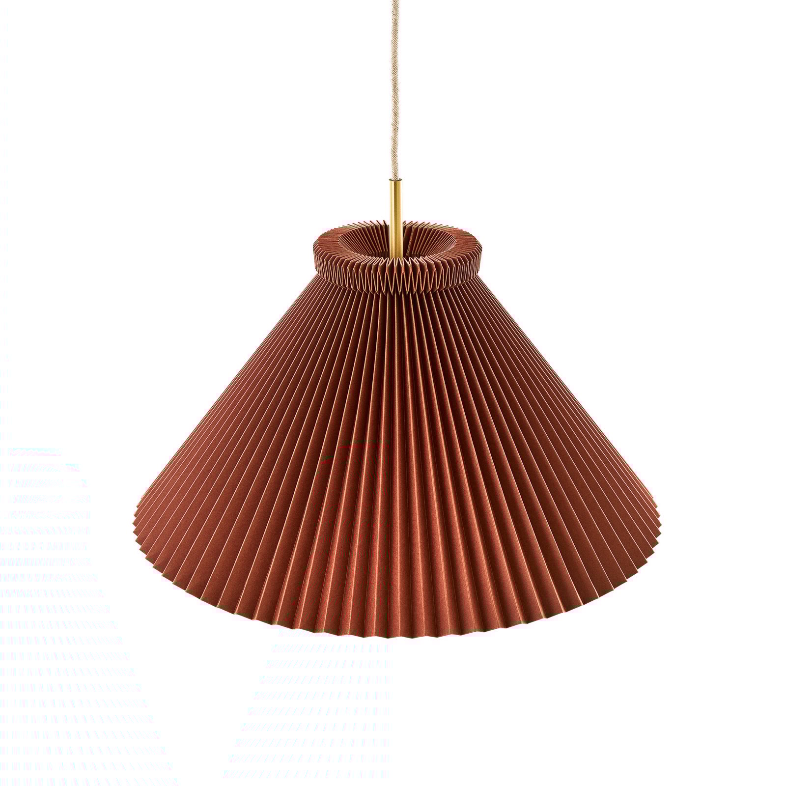 LE KLINT Hängeleuchte Model 1, braun, Papier, Ø 44 cm