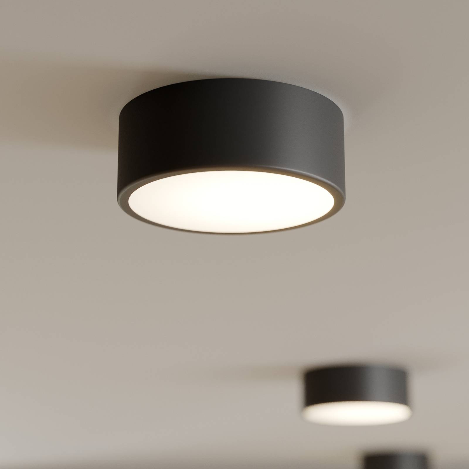 TEMAR LIGHTING Cleo taklampe Ø 20 cm svart