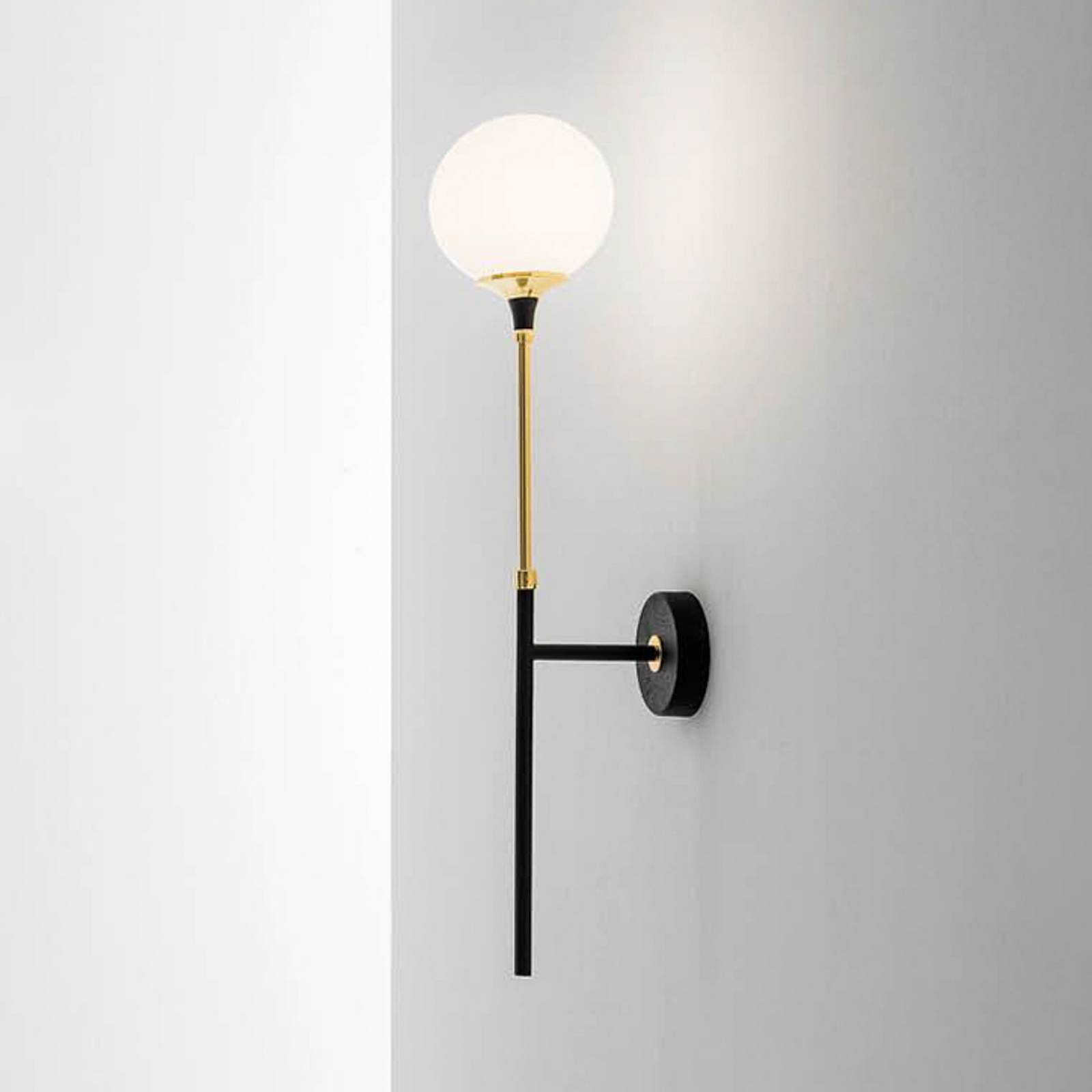 Lampa ścienna Stilnovo Galassia, szerokość 14 cm, kolor złoty