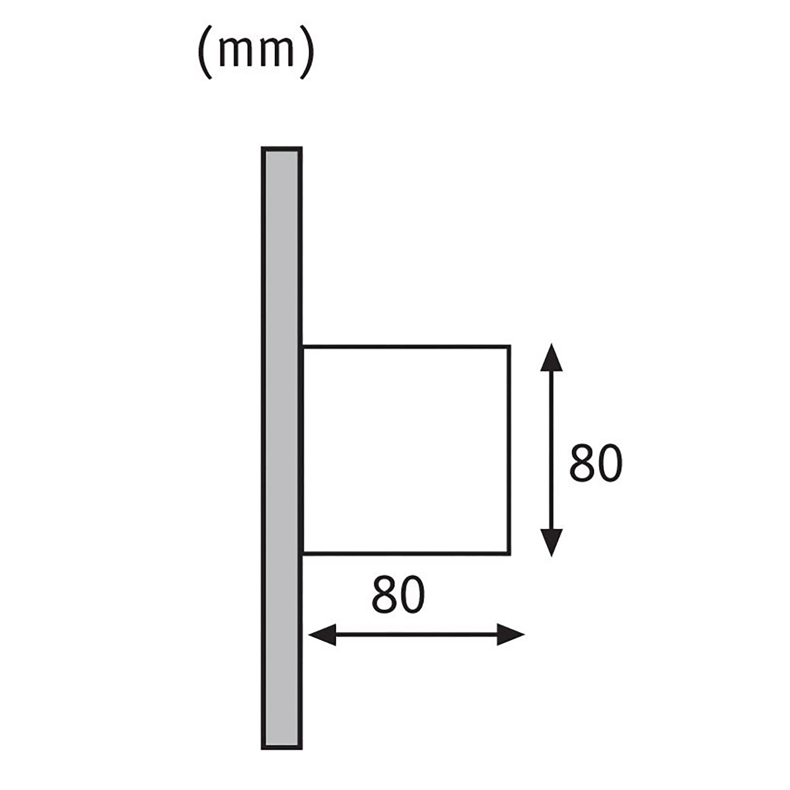 Cybo Outdoor Wall Lamp 8x8 White - Paulmann