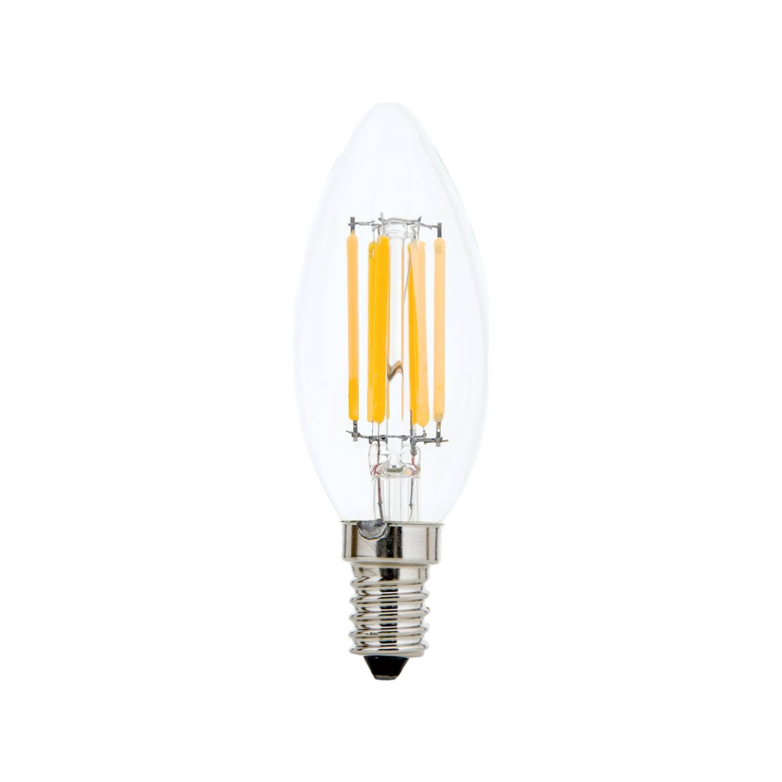 LED-Leuchtmittel Filament E14 C35 klar 6W 827 720lm dimmbar