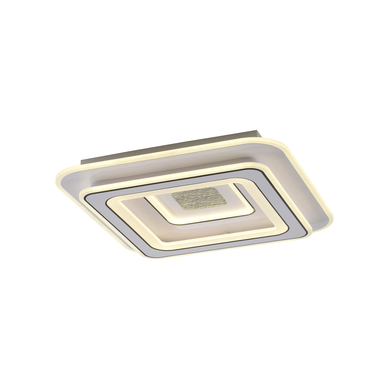 DOAR LUMINĂ. Plafonieră cu LED Tolago, 49x49 cm, CCT, reglabilă