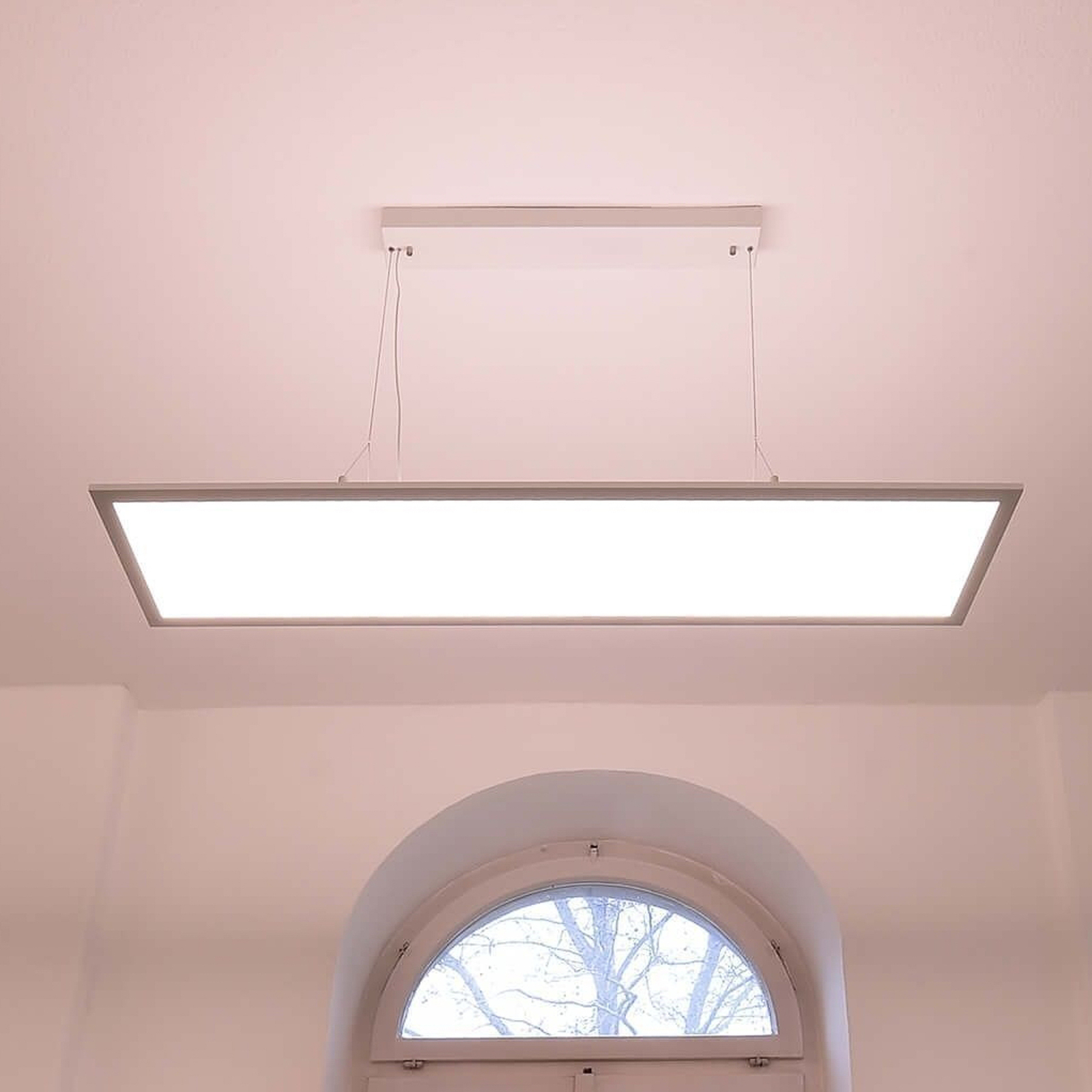 LED-Hängelampe 3420, eckig 4.000 K weiß