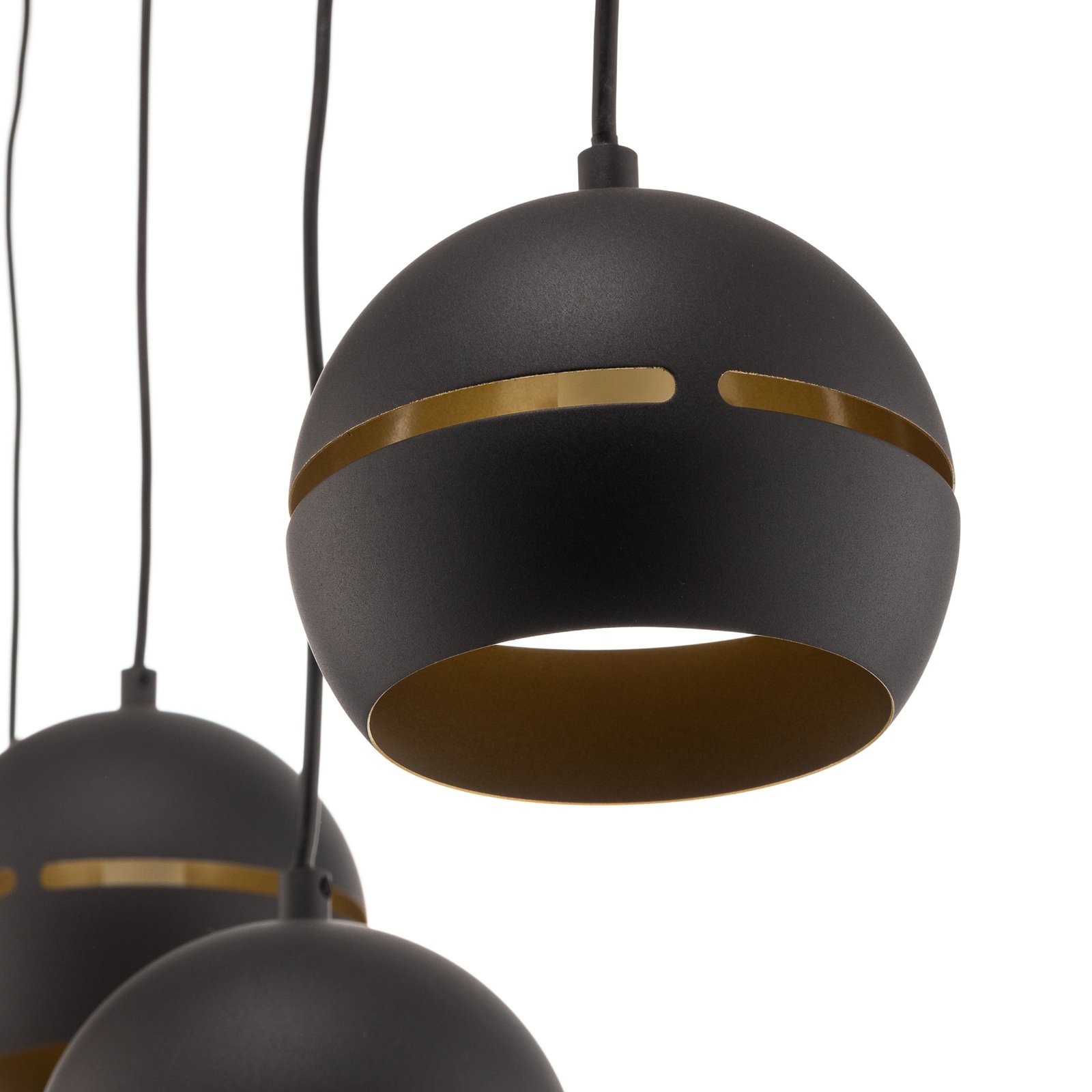 Lindby Godwin lámpara colgante, 4 luces, negro