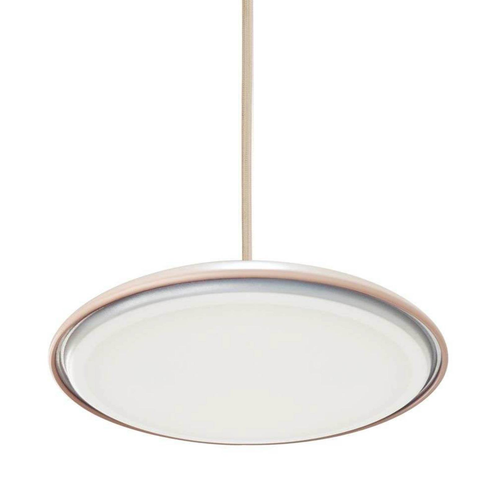 Lampa wisząca LED Artist, Ø 25 cm, kolor różowy, metal