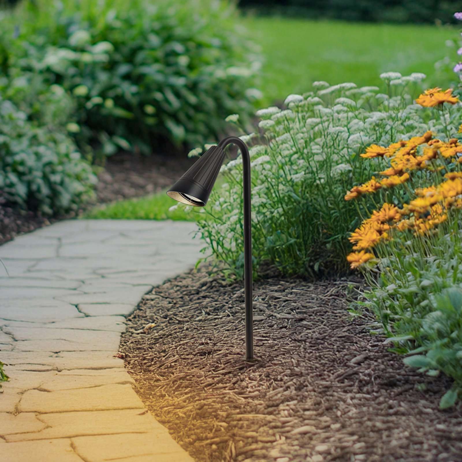 Sorvete földi tüskés lámpa, magasság 62 cm, fém, fekete - Lindby Sorvete földi tüskés lámpa, magasság 62 cm, fém, fekete - Lindby