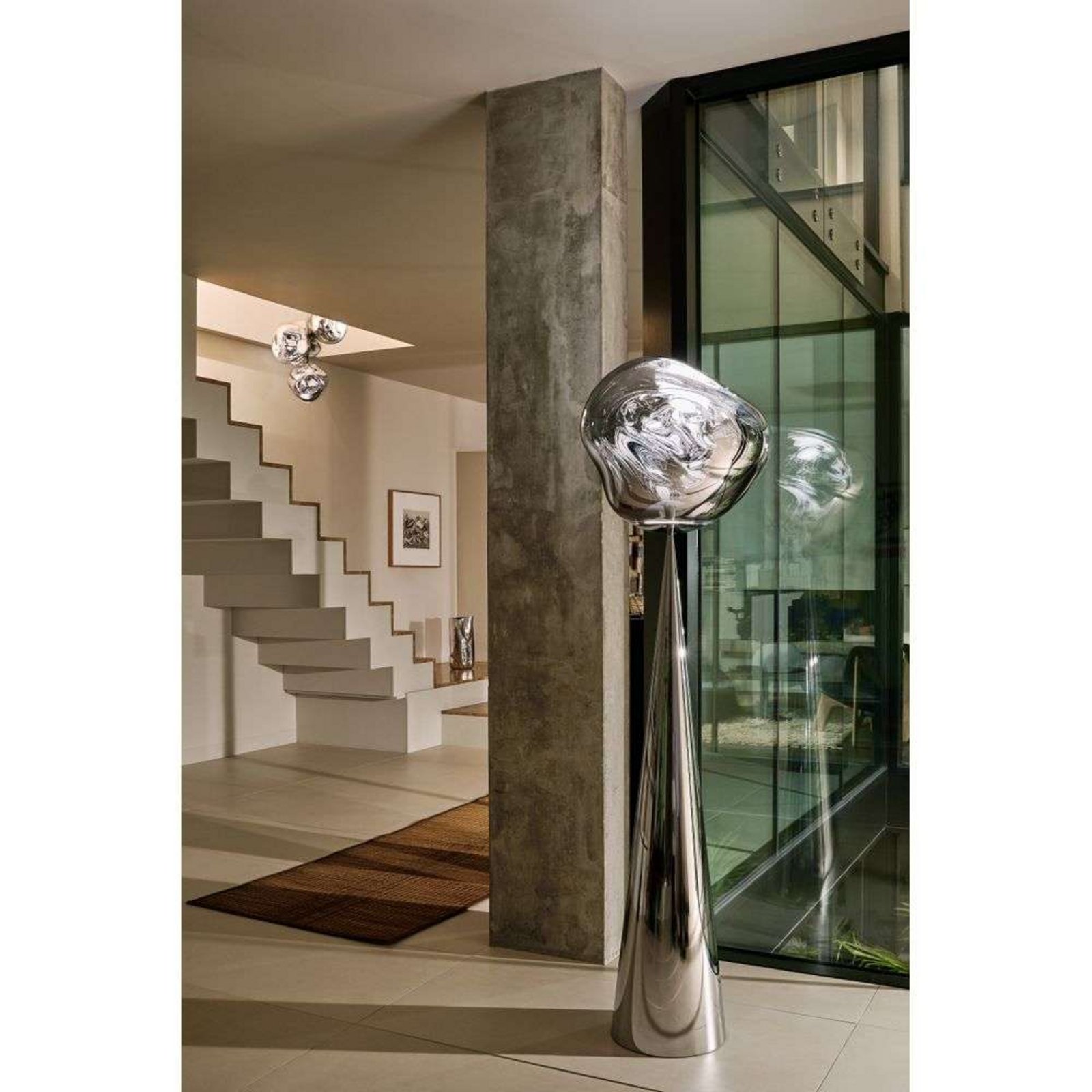 Melt Cone Fat Lampadar Silver/Silver - Tom Dixon