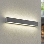 Arcchio Lengo LED-vägglampa CCT, 50 cm, grå