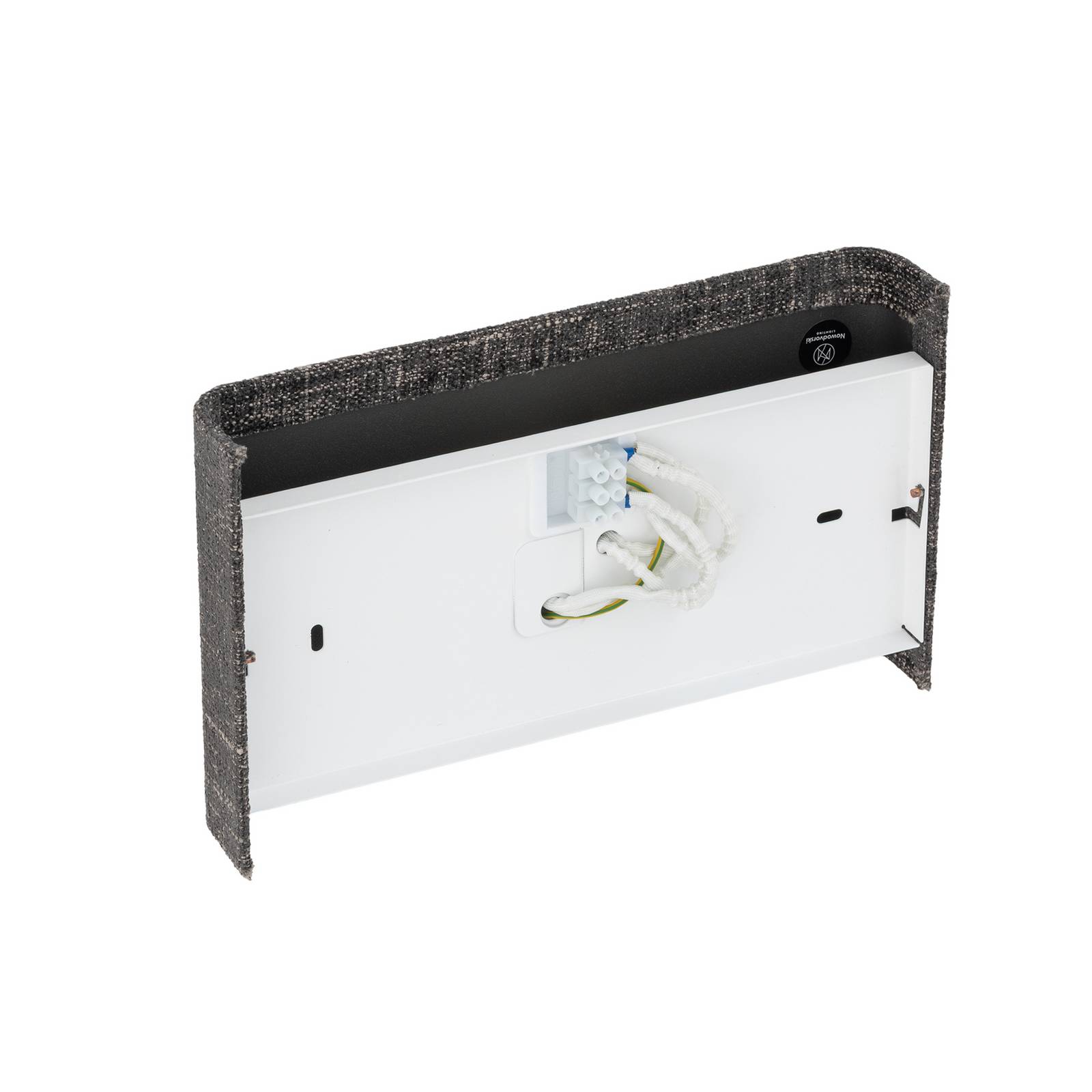 Wandlampe Amarela B, schwarz melange, Textil, G9 günstig online kaufen