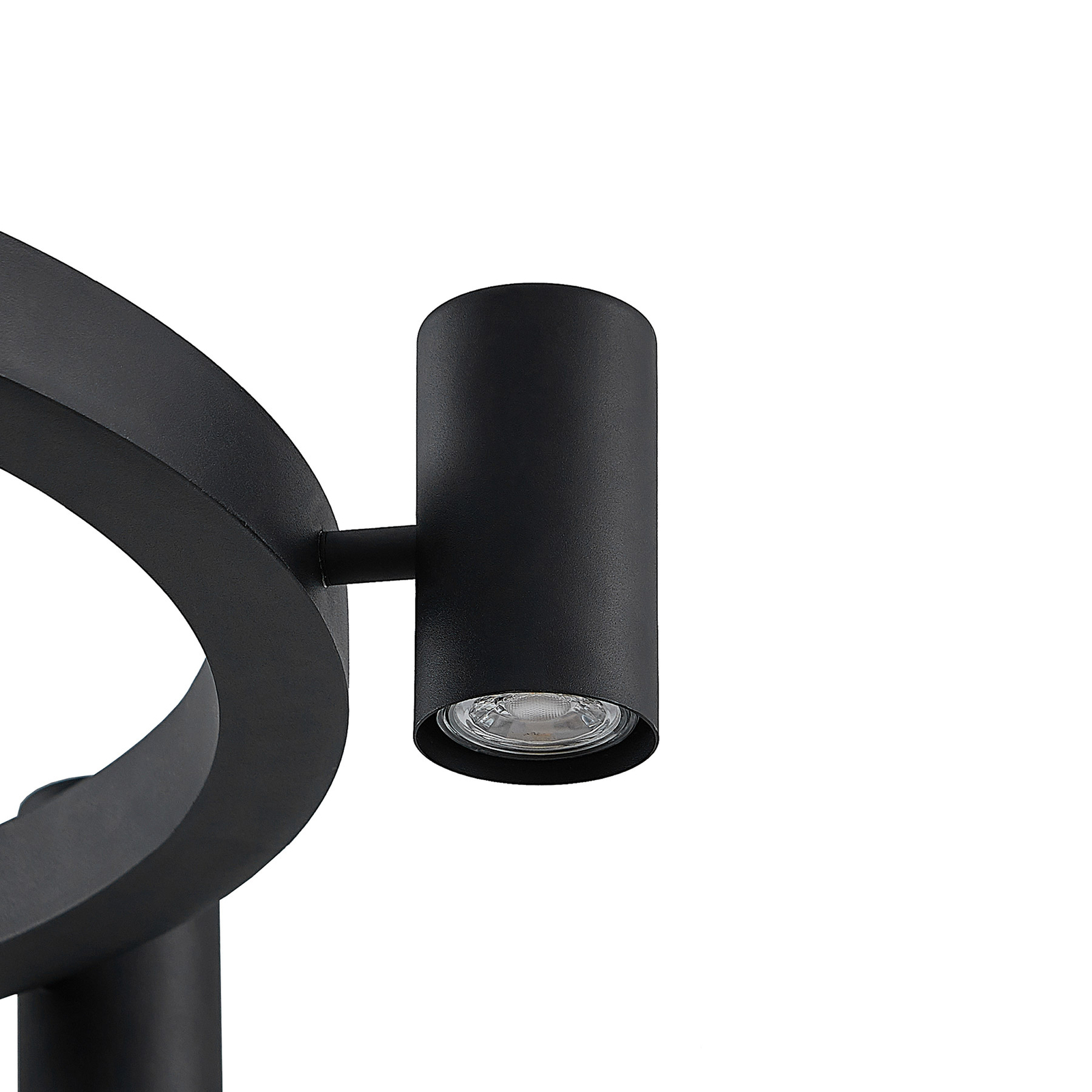 Lindby Savoli hanglamp, rond, zwart