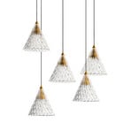 LEDS-C4 Veneto LED hanglamp aanbouw 5-lamps wit