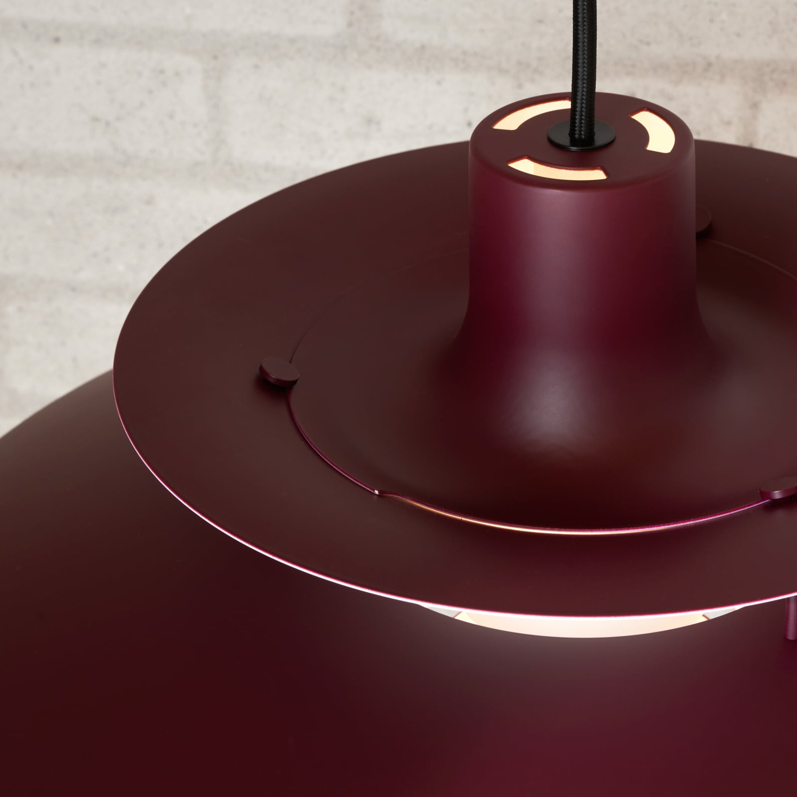 PH 5 Lámpara Colgante Monochrome Burgundy - Louis Poulsen