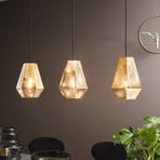 Chiavica rippvalgusti, messingist, kolm valgustit