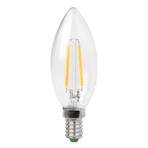 LED-Kerzenlampe E14 3W Filament klar, warmweiß