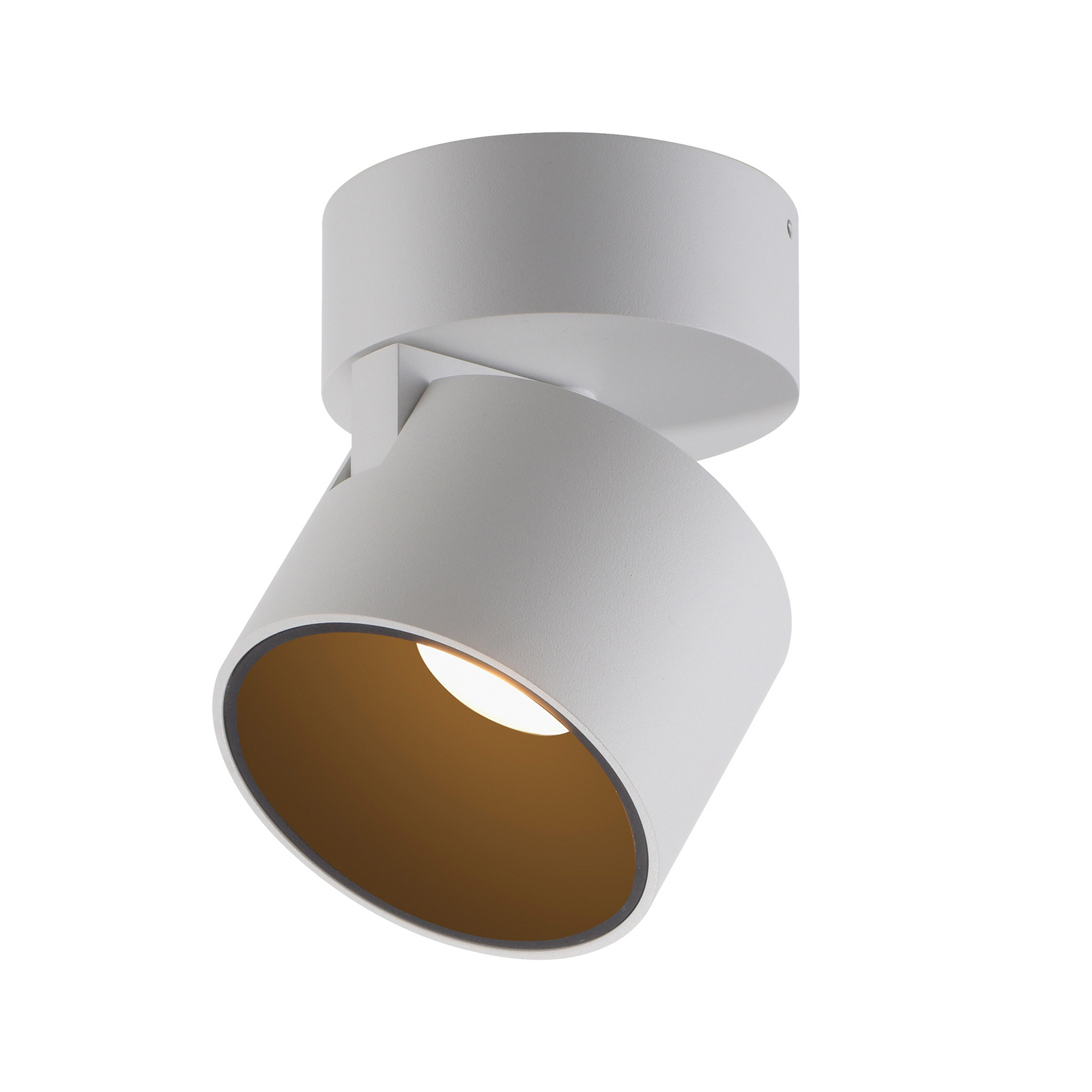 PURE LED тавански спот Cup, бял, Ø 9,5 cm, метал