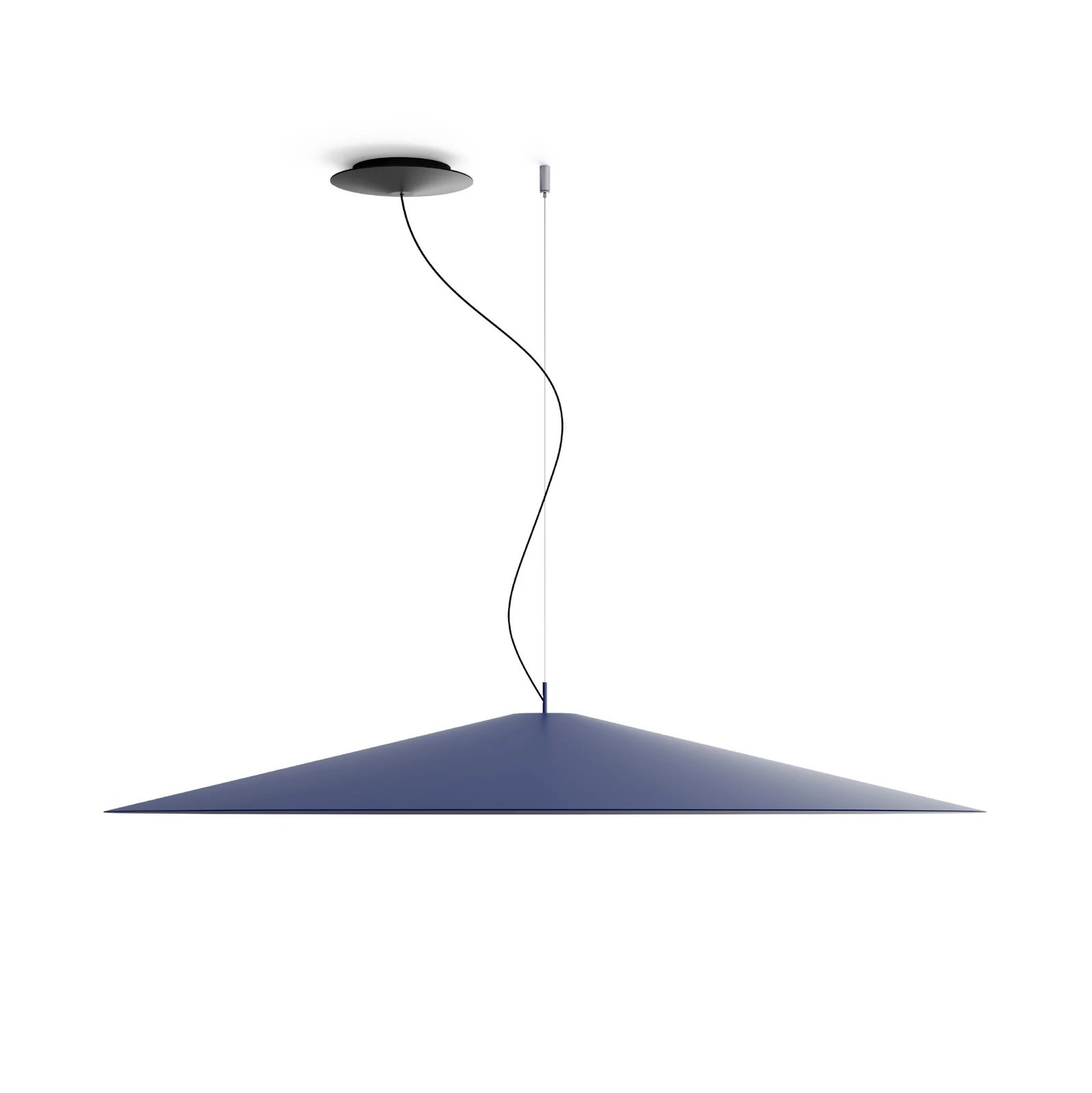 Luceplan Koinè LED-Hängeleuchte 927 Ø110cm blau