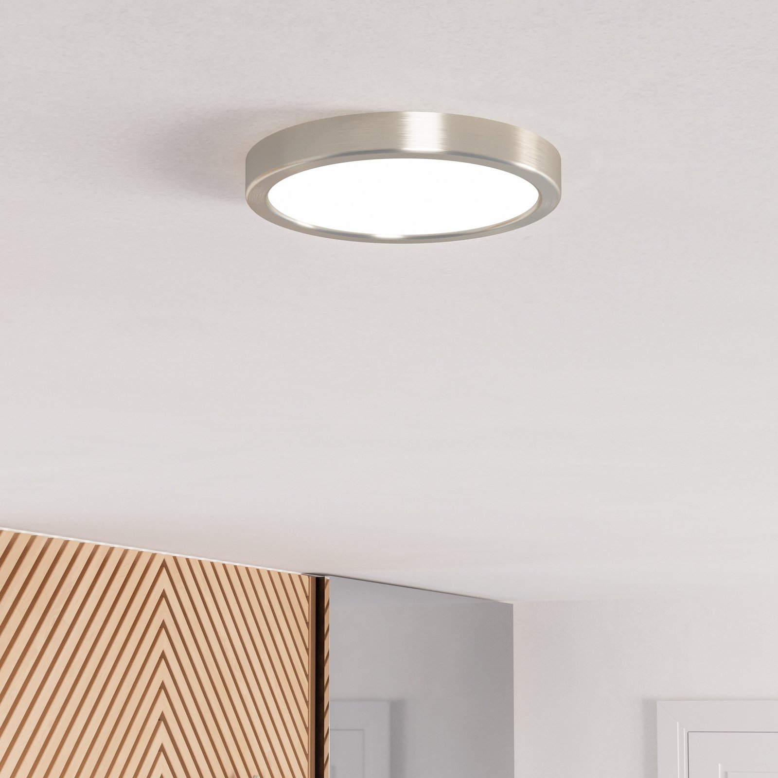 EGLO connect Smart-LED-Aufbauleuchte Fueva 6-Z, grau, Ø 21cm