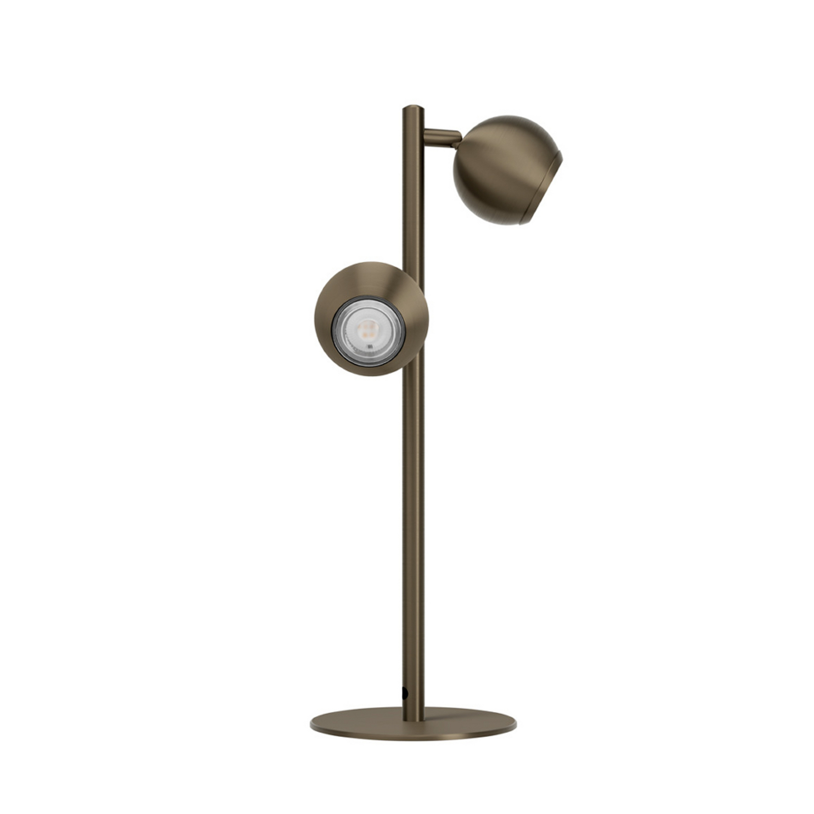 Candeeiro de mesa EGLO BIMEDA 1, cor de bronze, altura 45 cm, 2 lâmpadas. Candeeiro de mesa EGLO BIMEDA 1, cor de bronze, altura 45 cm, 2 lâmpadas.