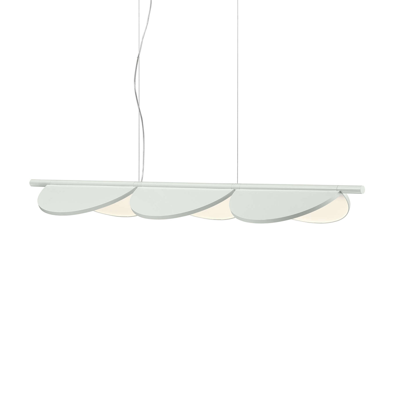 FLOS Almendra Linear LED hanging light, three-bulb