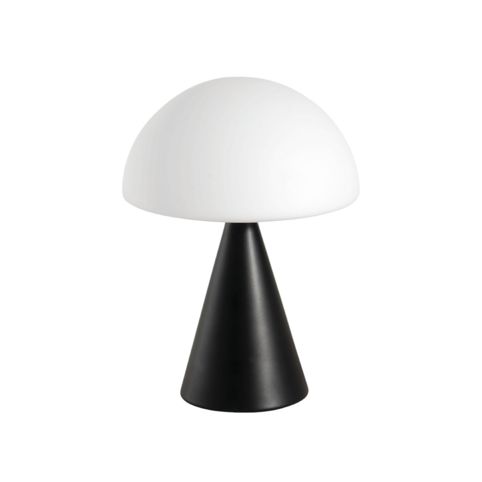 LED table lamp Blip, black/white, glass, CCT, touch dimmer