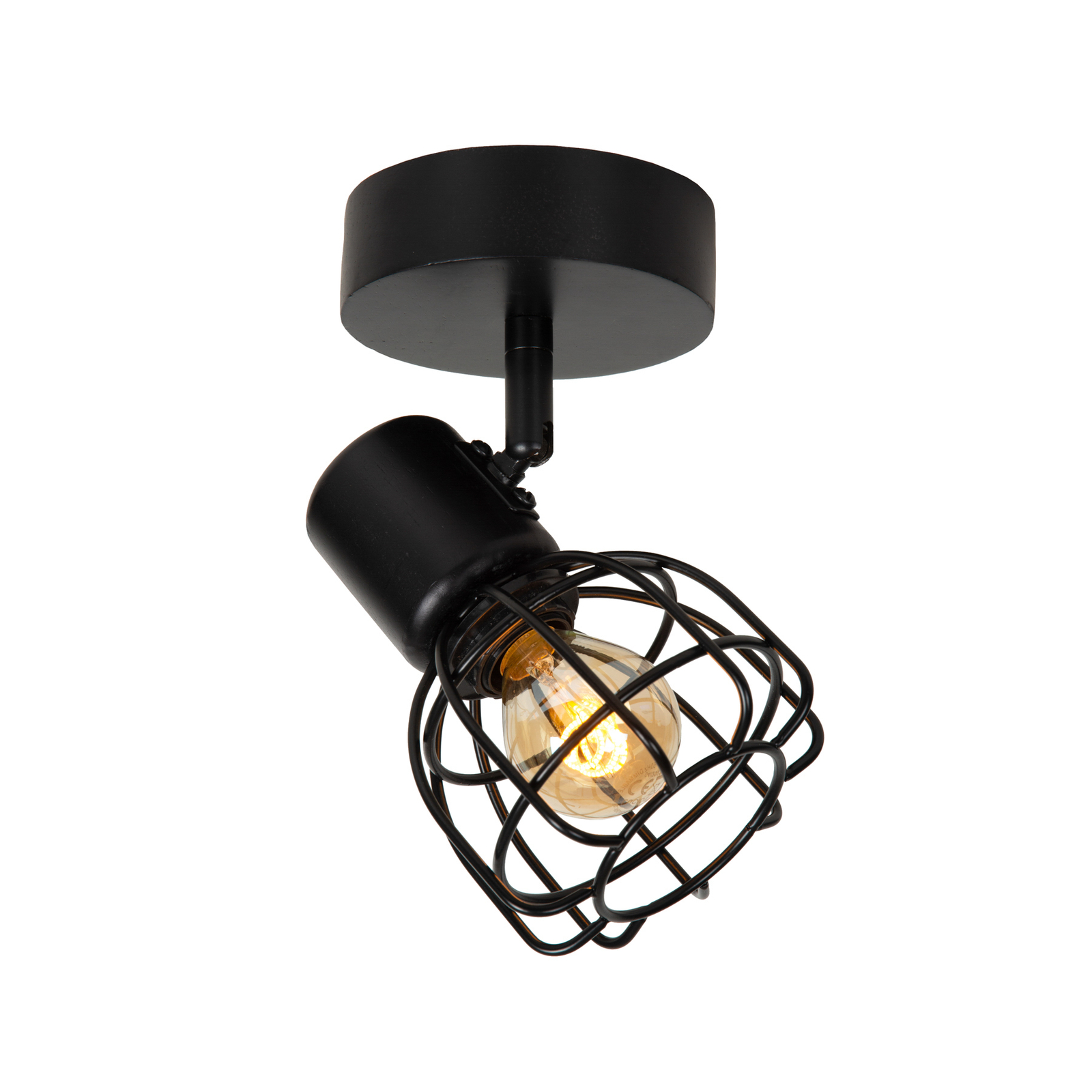 Takspotlight Filox, svart, 1 lampa