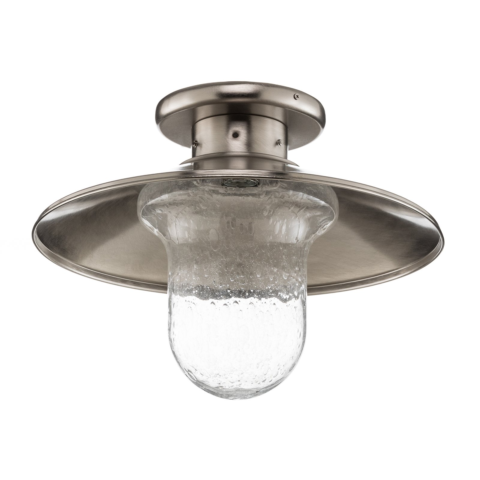 Maestrale ceiling light, clear glass lampshades
