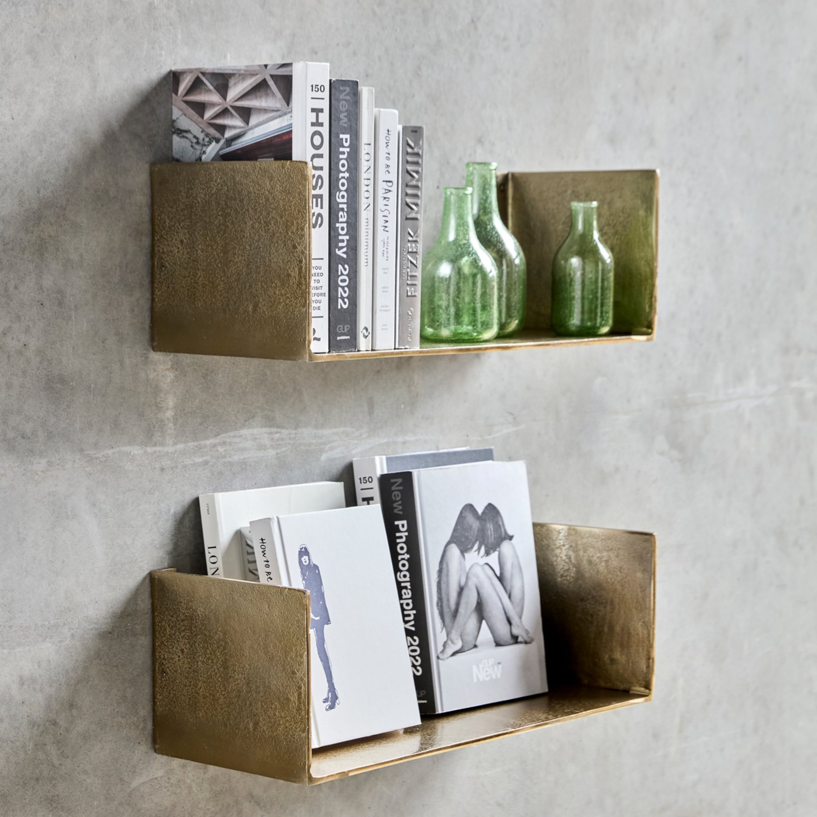 Boxie Regal zlatá kovová dĺžka 50 cm - House Doctor Boxie Regal zlatá kovová dĺžka 50 cm - House Doctor