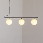 Beryl pendant light, 3-bulb, black