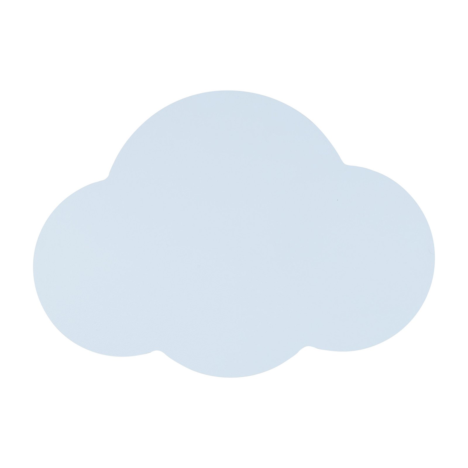 Cloud seinävalaisin, sininen, teräs, epäsuora valo, 38 x 27 cm