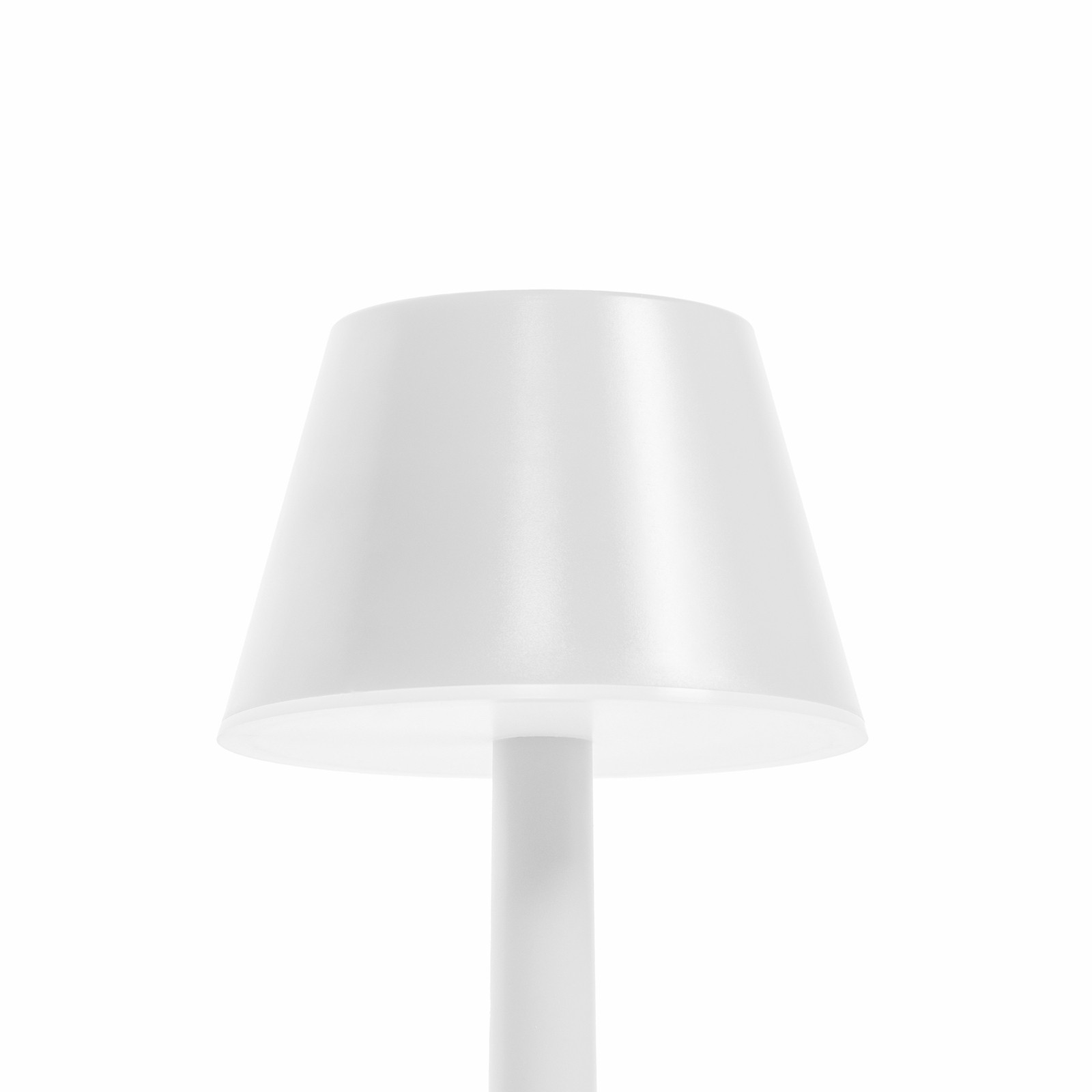 Lindby LED-ladattava valaisin Gaja, valkoinen, USB, IP44, RGBW,