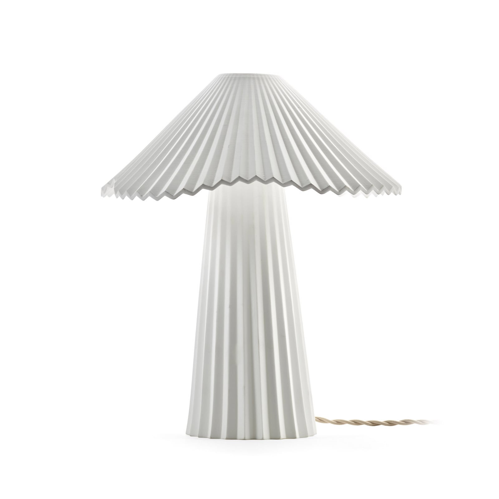 S WHITE UALA bordlampe, porcelæn, højde 34 cm, E14 – Serax