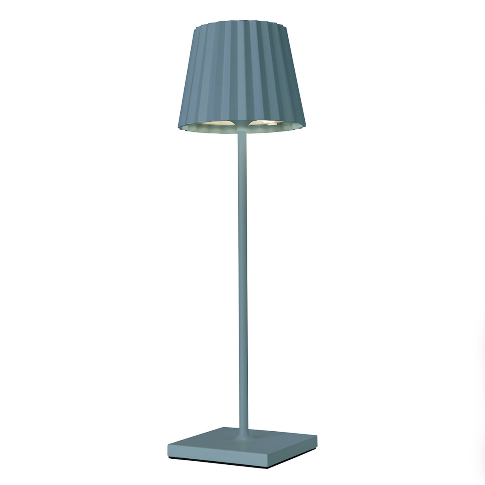 Sompex LED outdoor table lamp Troll 2.0, blue, aluminium, 2.2 W, energy efficiency: A+, H: 38 cm