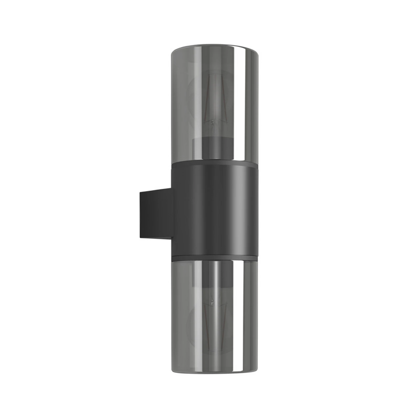 EGLO utomhusvägglampa CROPANI, svart/grå 34 cm 2 x E27 IP54